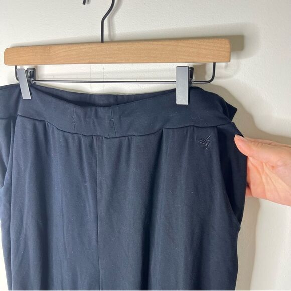 Cozy Earth Bamboo Rib Knit Black Lounge Joggers Womens XL Stretch Pull On Pocket - Picture 4 of 14